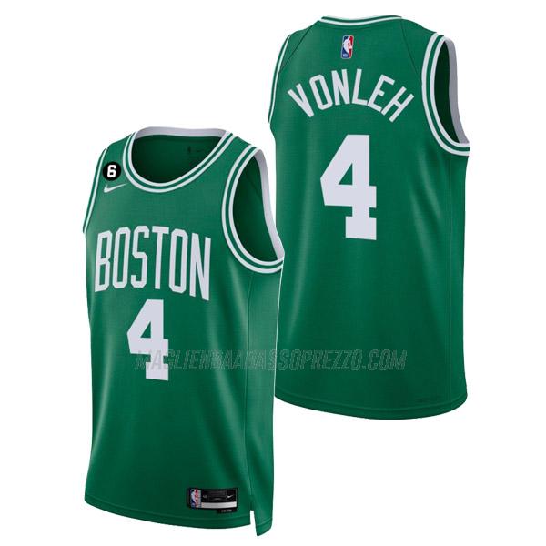 maglia noah vonleh boston celtics di 4 uomo icon edition 2023 verde