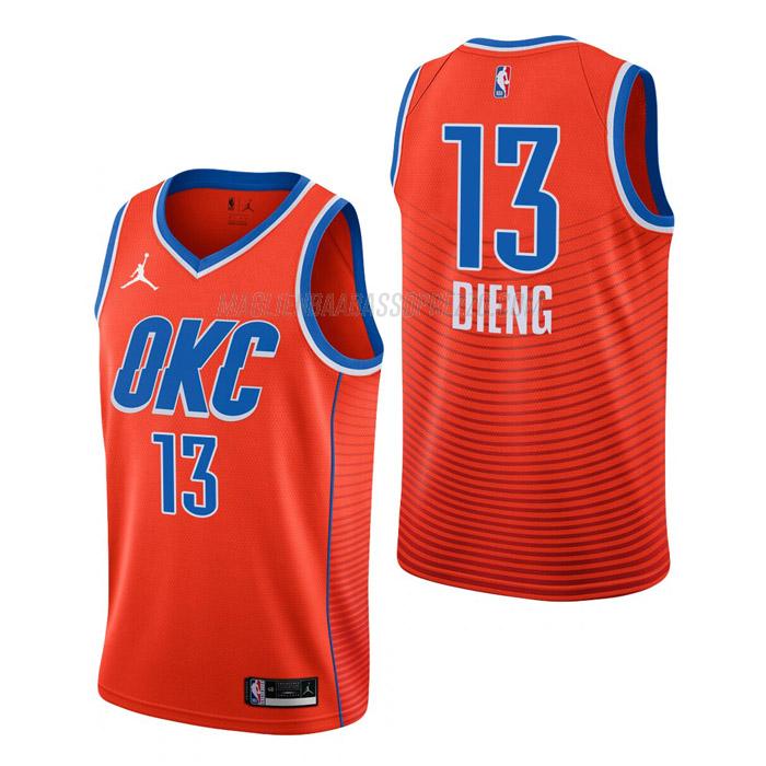 maglia ousmane dieng oklahoma city thunder di 13 uomo statement edition 2023 arancia