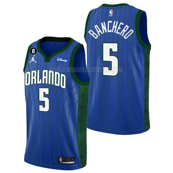 maglia paolo banchero orlando magic di 5 uomo statement edition 2023 verde