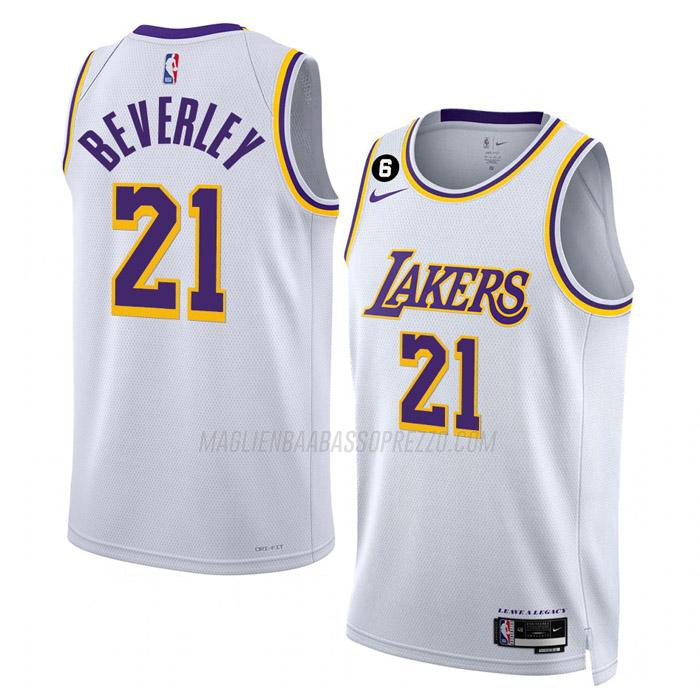 maglia patrick beverley los angeles lakers di 21 uomo association edition 2023 bianco