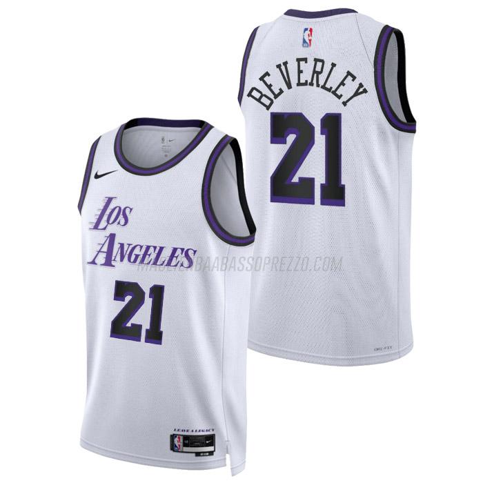 maglia patrick beverley los angeles lakers di 21 uomo city edition 2023 bianco