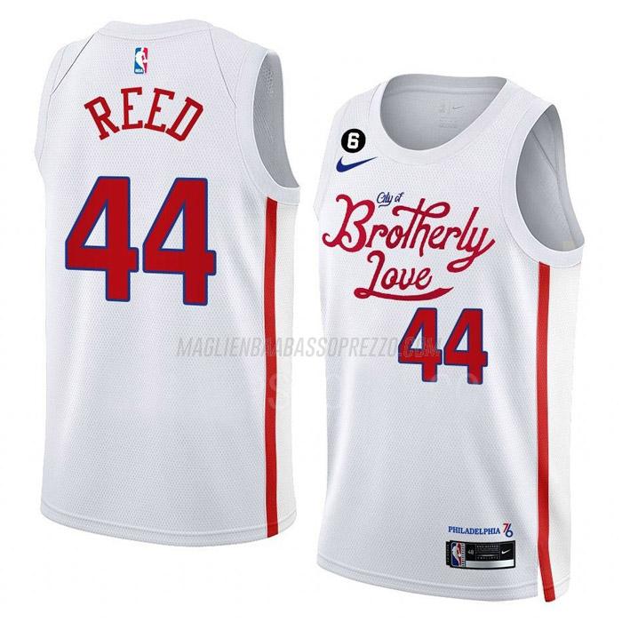 maglia paul reed philadelphia 76ers di 44 uomo city edition 2023 bianco