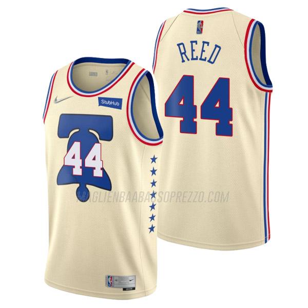 maglia paul reed philadelphia 76ers di 44 uomo earned edition 2021 crema