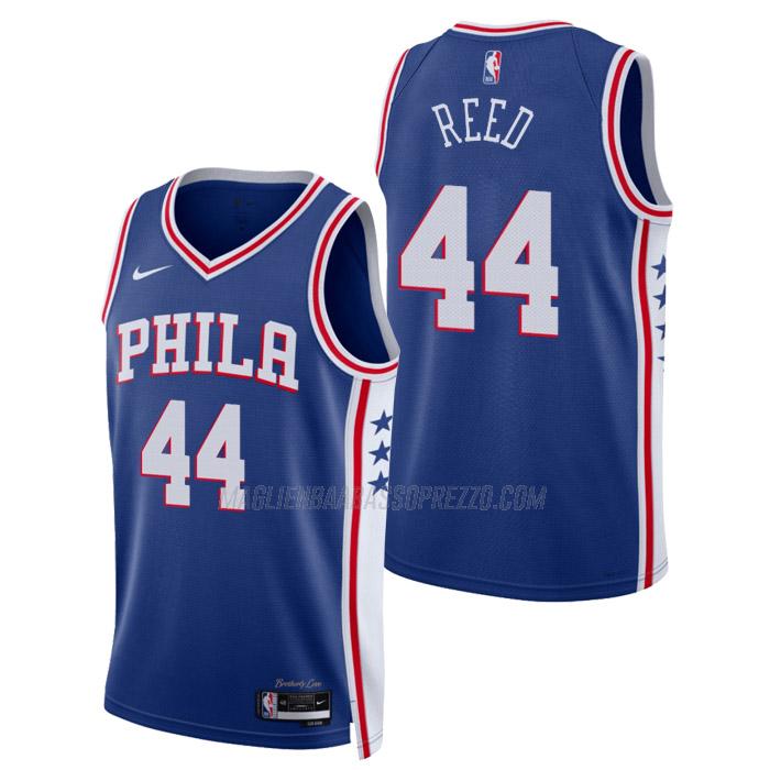 maglia paul reed philadelphia 76ers di 44 uomo icon edition 2023 blu