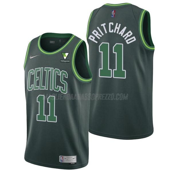 maglia payton pritchard boston celtics di 11 uomo earned edition 2021 verde