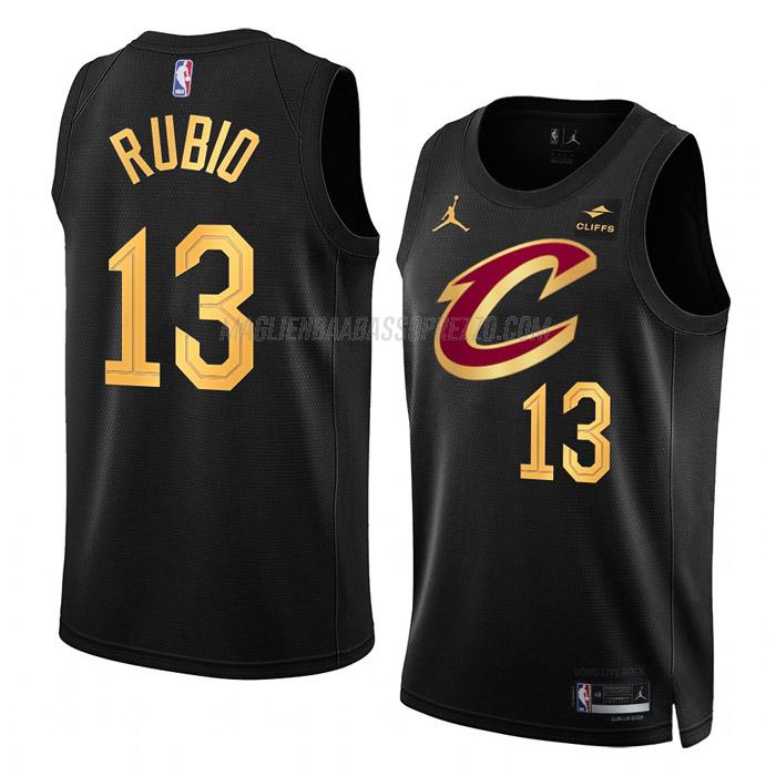 maglia ricky rubio cleveland cavaliers di 13 uomo statement edition 2023 nero