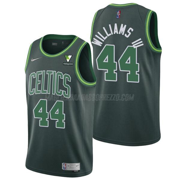 maglia robert williams iii boston celtics di 44 uomo earned edition 2021 verde