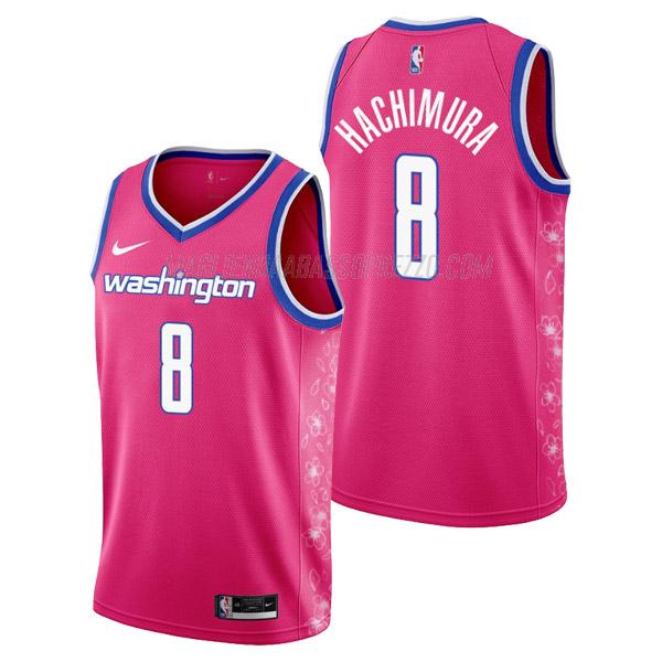 maglia rui hachimura washington wizards di 8 uomo city edition 2023 rosa