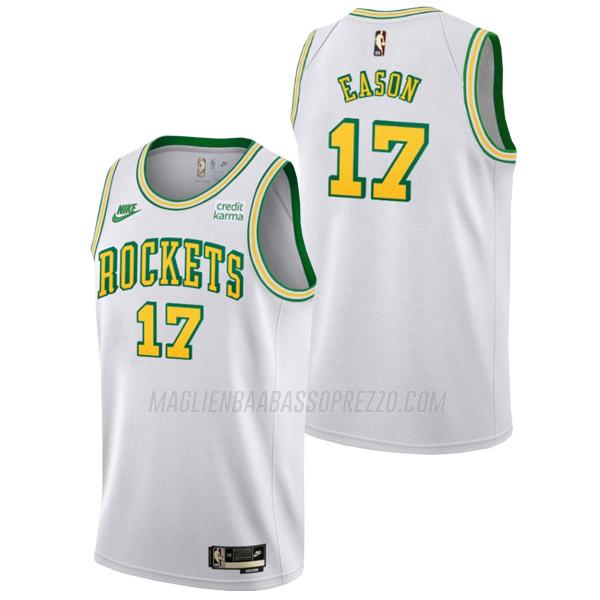 maglia tari eason houston rockets di 17 uomo classic edition 2023 bianco