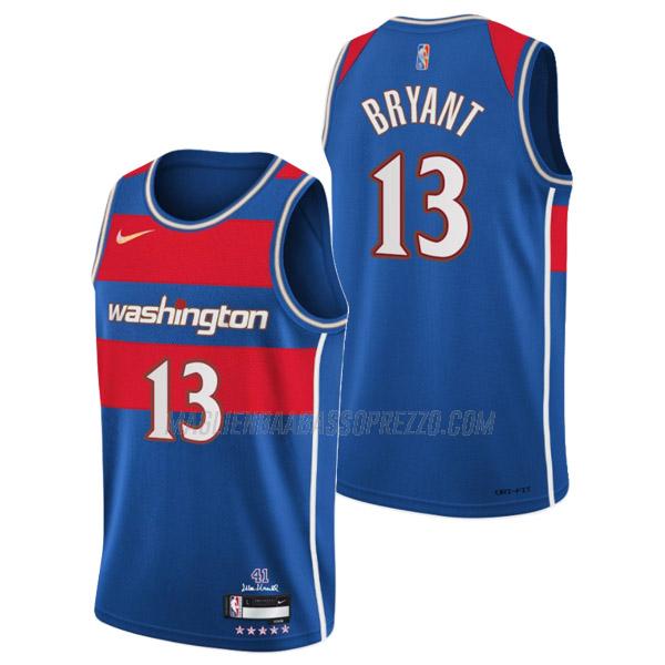 maglia thomas bryant washington wizards di 13 uomo city edition 2022 blu