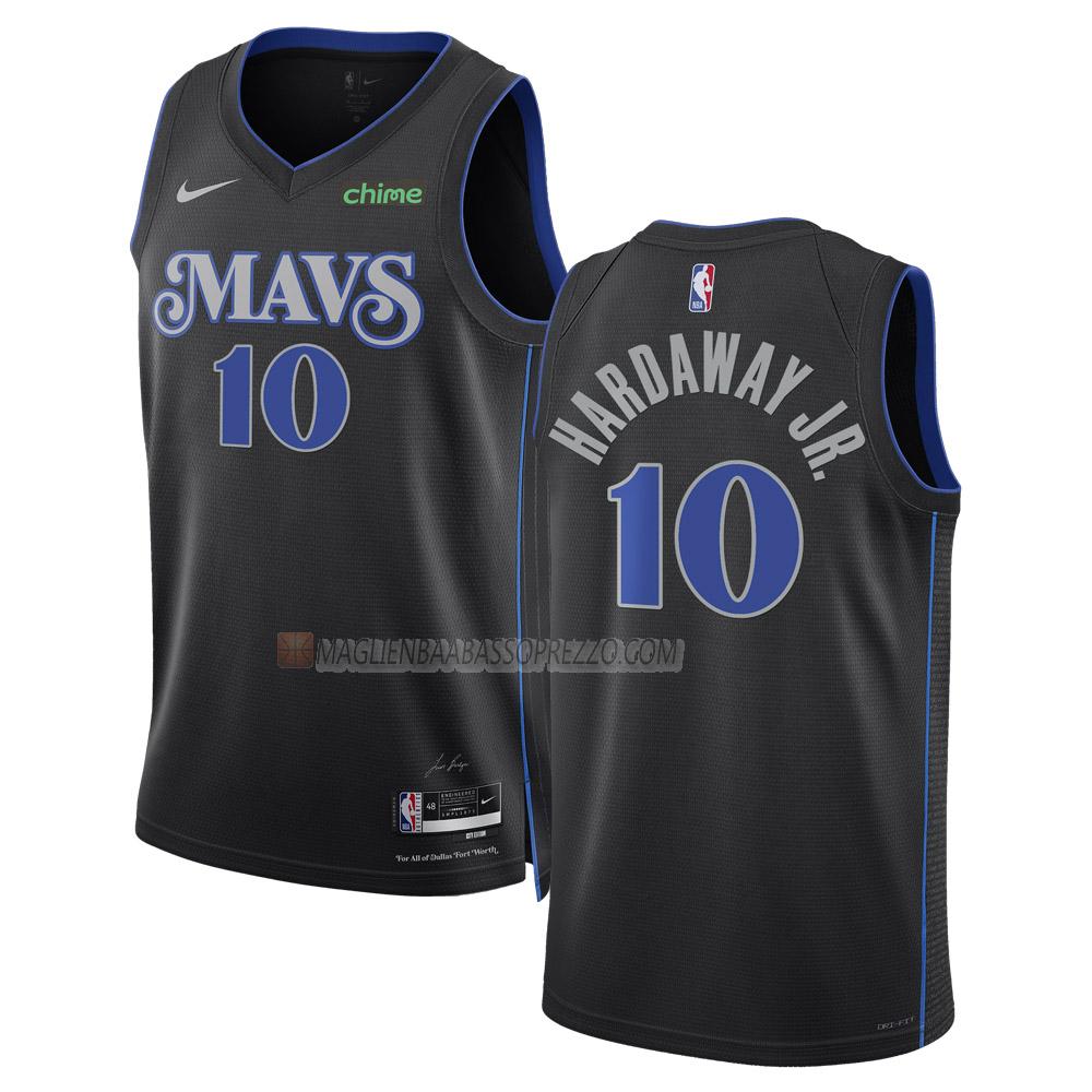 maglia tim hardaway jr dallas mavericks di 10 uomo city edition 2023-24 nero