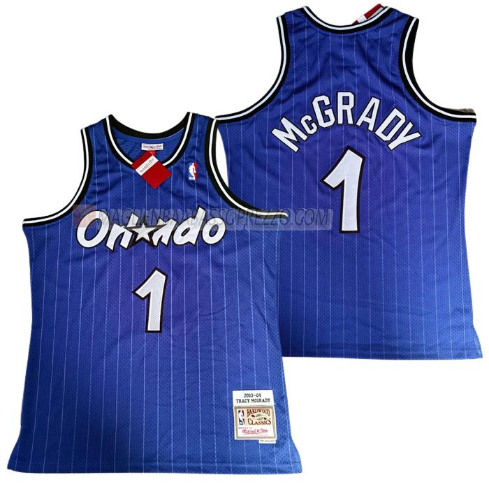 maglia tracy mcgrady orlando magic di 1 uomo strisce verticali blu