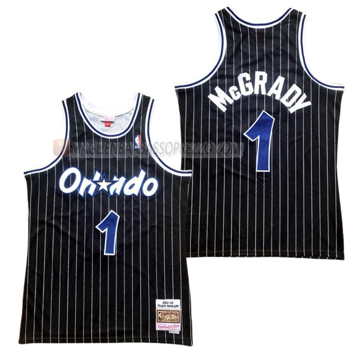 maglia tracy mcgrady orlando magic di 1 uomo strisce verticali nero