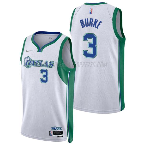 maglia trey burke dallas mavericks di 3 uomo city edition 2022 bianco