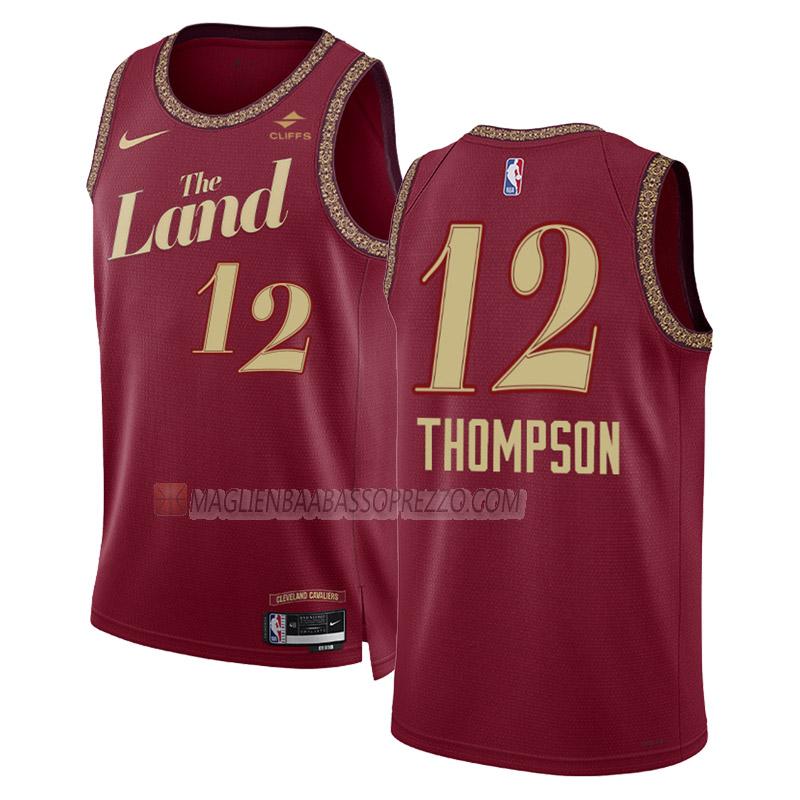 maglia tristan thompson cleveland cavaliers di 12 uomo city edition 2023-24 nero