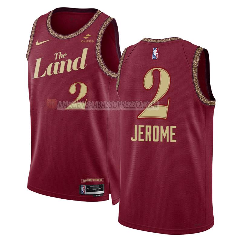 maglia ty jerome cleveland cavaliers di 2 uomo city edition 2023-24 nero