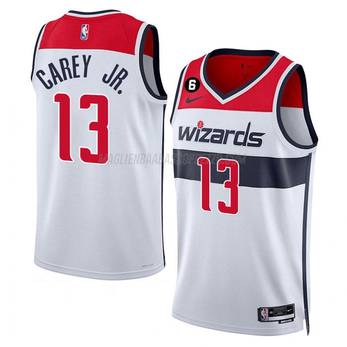 maglia vernon carey jr washington wizards di 13 uomo association edition 2023 bianco