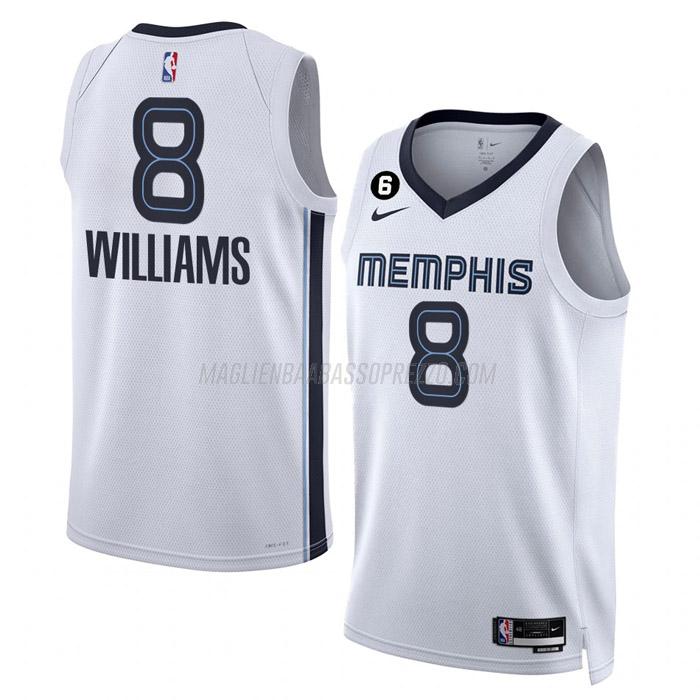 maglia ziaire williams memphis grizzlies di 8 uomo association edition 2023 bianco