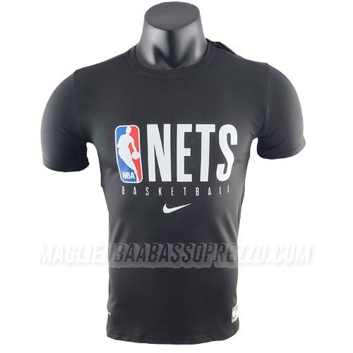 maglietta brooklyn nets di ts37 nero