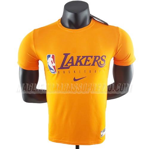 maglietta los angeles lakers di ts32 giallo