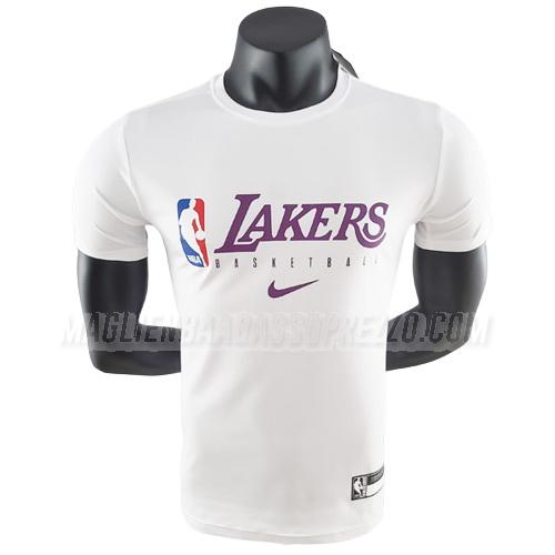 maglietta los angeles lakers di ts33 bianco