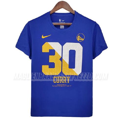 maglietta stephen curry golden state warriors di ts20 blu