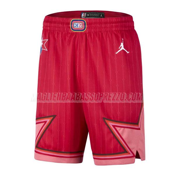 pantaloncini basket all-star di 2020 rosso