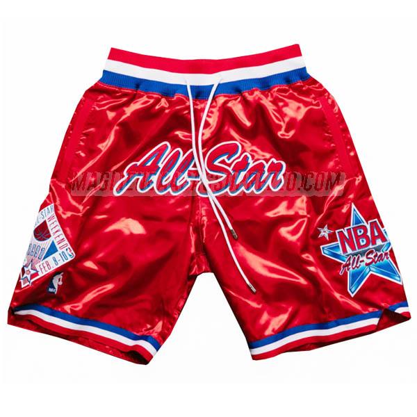 pantaloncini basket all-star di just don 1991 rosso