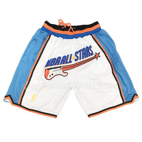 pantaloncini basket all-star di just don 1997 bianco