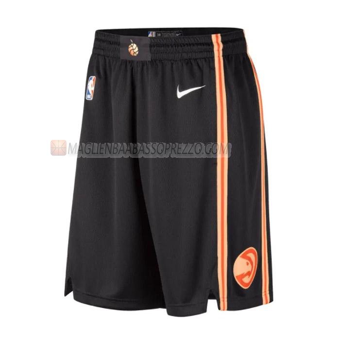 pantaloncini basket atlanta hawks di city edition 2023 nero