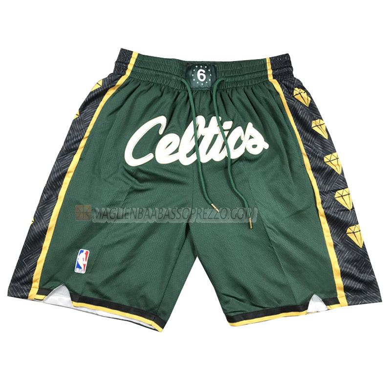 pantaloncini basket boston celtics di city edition 2023 verde