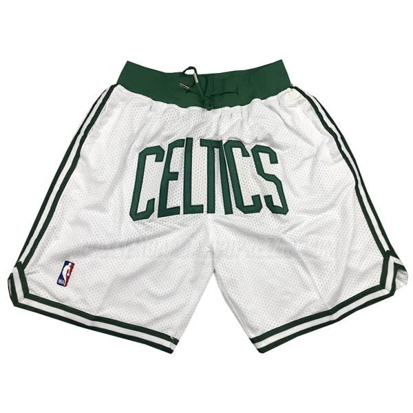 pantaloncini basket boston celtics di just don bianco