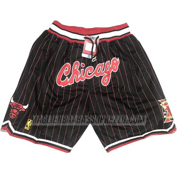 pantaloncini basket chicago bulls di just don banda classic edition nero