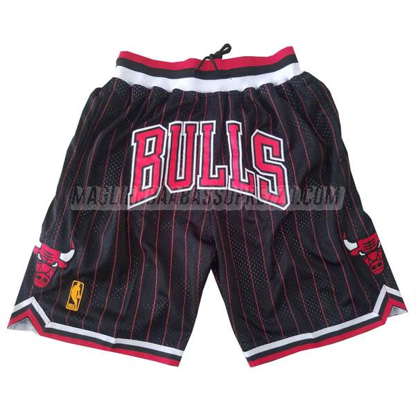 pantaloncini basket chicago bulls di just don banda nero