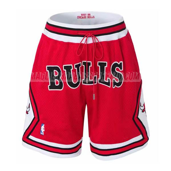 pantaloncini basket chicago bulls di just don rosso