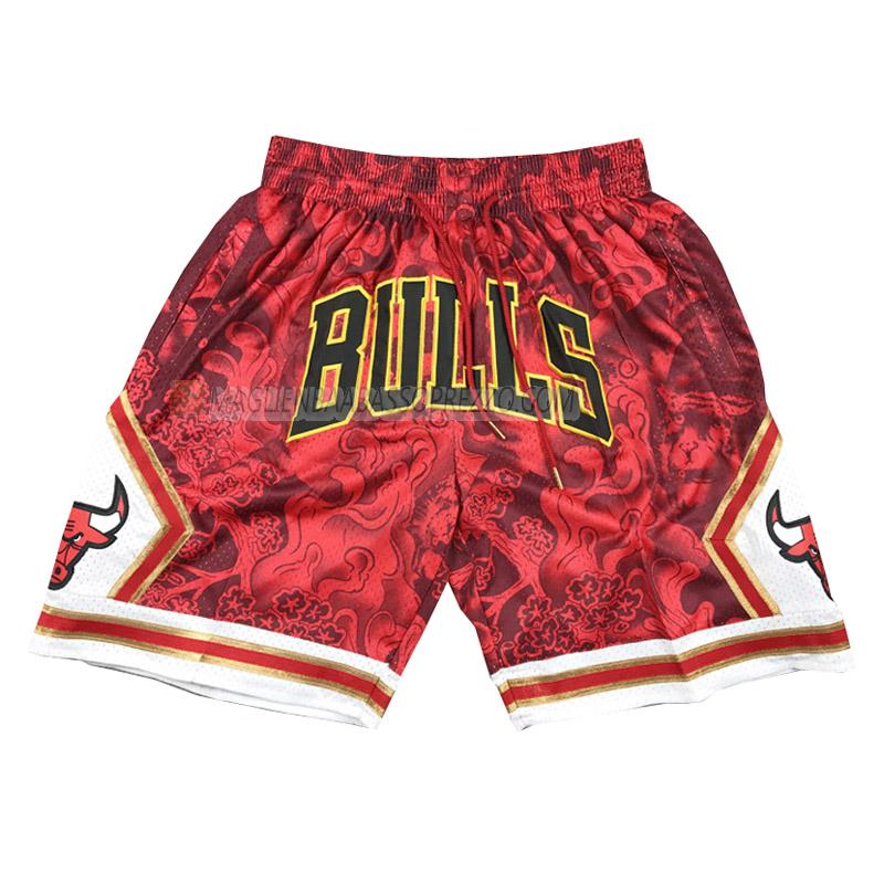 pantaloncini basket chicago bulls di tiger year edition 2023 rosso