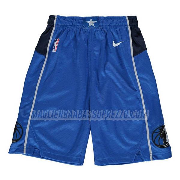 pantaloncini basket dallas mavericks di icon edition 2023 blu