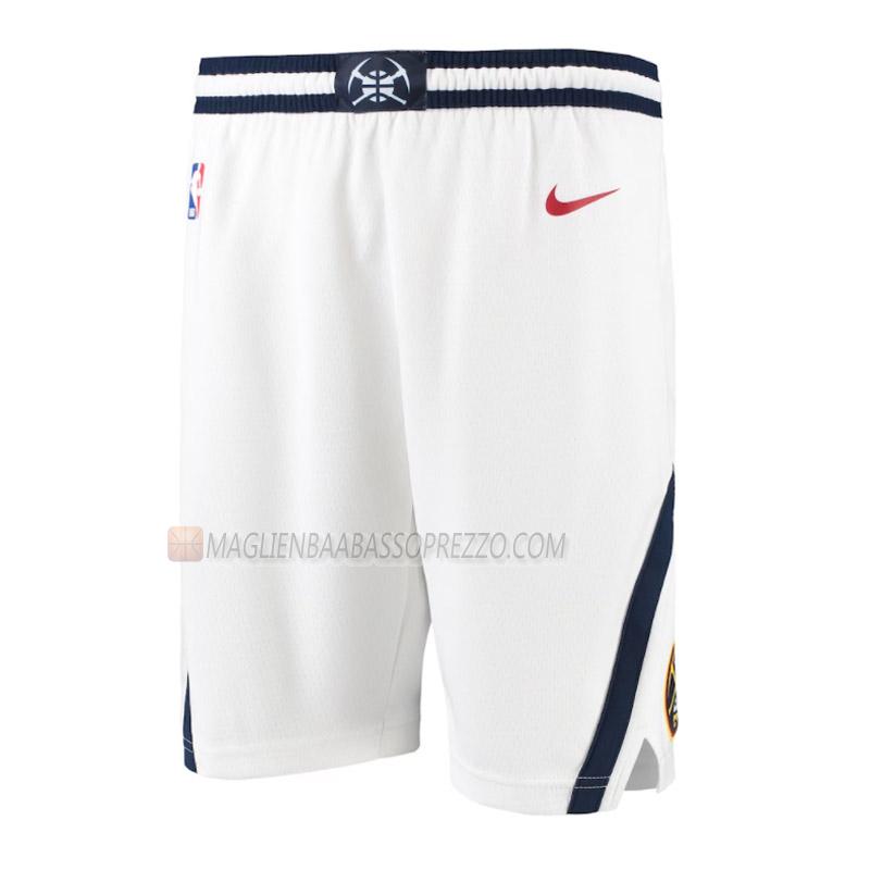 pantaloncini basket denver nuggets di association edition 2022-23 bianco