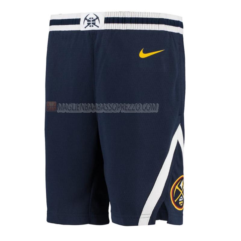 pantaloncini basket denver nuggets di icon edition 2022-23 blu navy