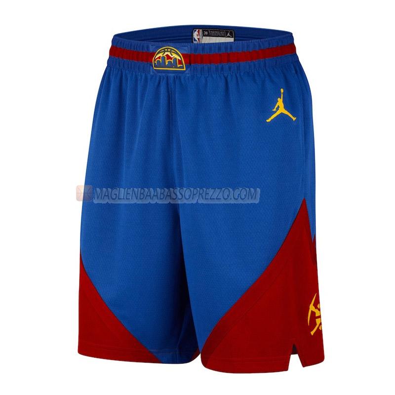 pantaloncini basket denver nuggets di statement edition 2022-23 blu