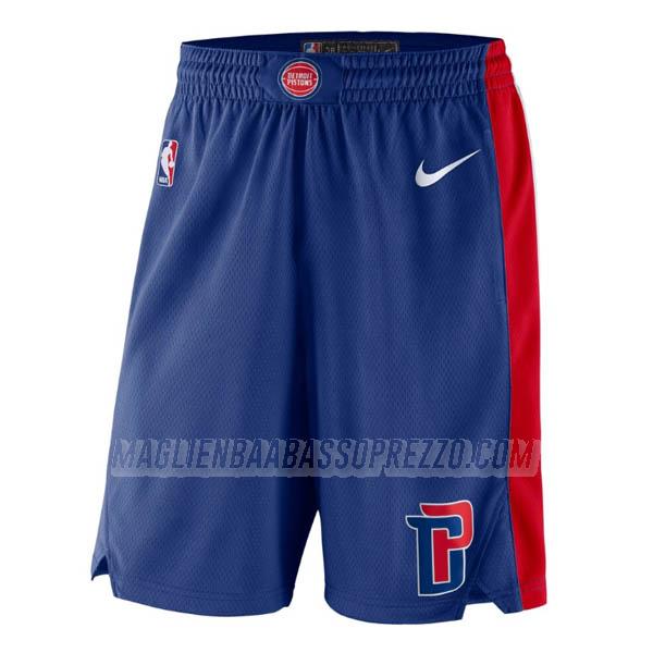 pantaloncini basket detroit pistons di 2023 blu