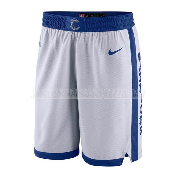 pantaloncini basket golden state warriors di classic edition 2018 bianco