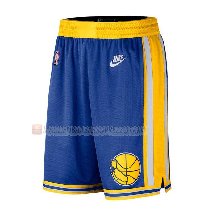 pantaloncini basket golden state warriors di classic edition 2023 blu