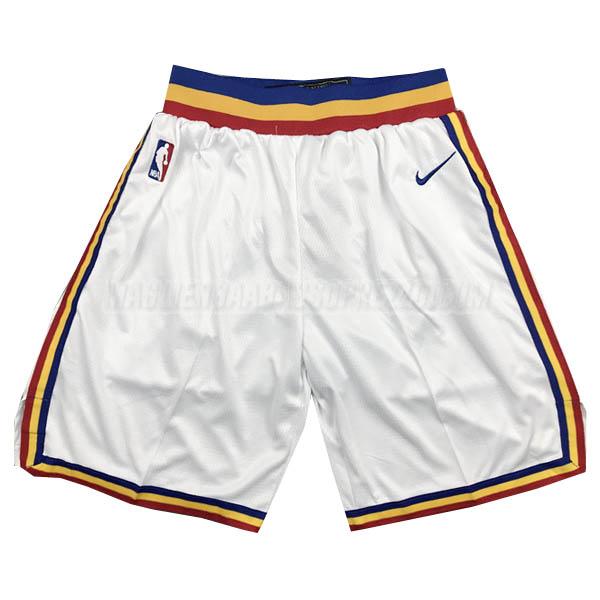 pantaloncini basket golden state warriors di classic edition bianco