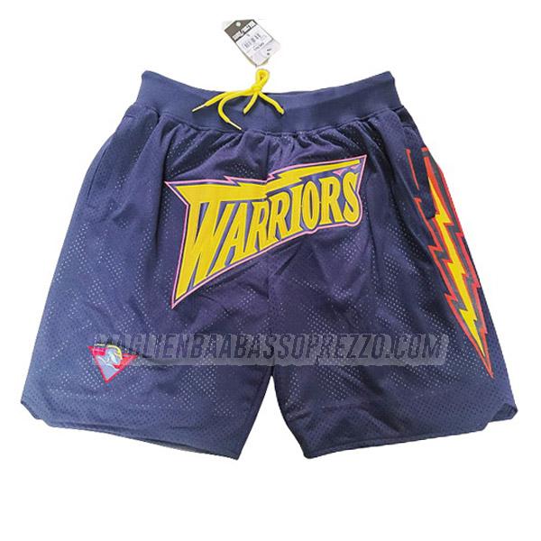 pantaloncini basket golden state warriors di just don blu navy