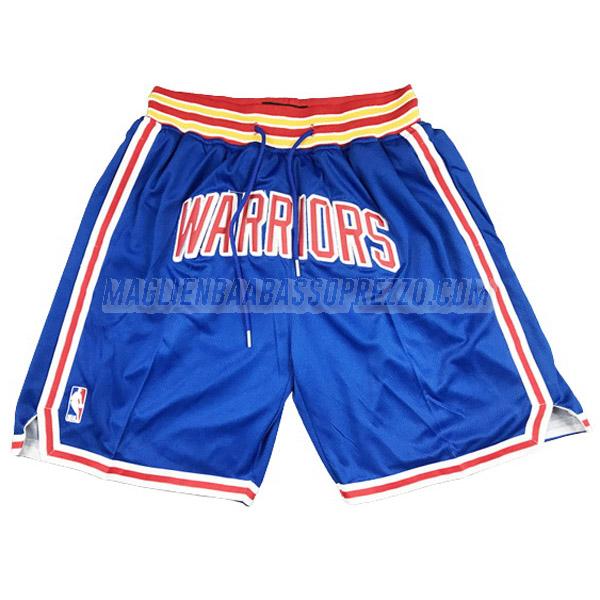 pantaloncini basket golden state warriors di just don classic edition 2022 blu