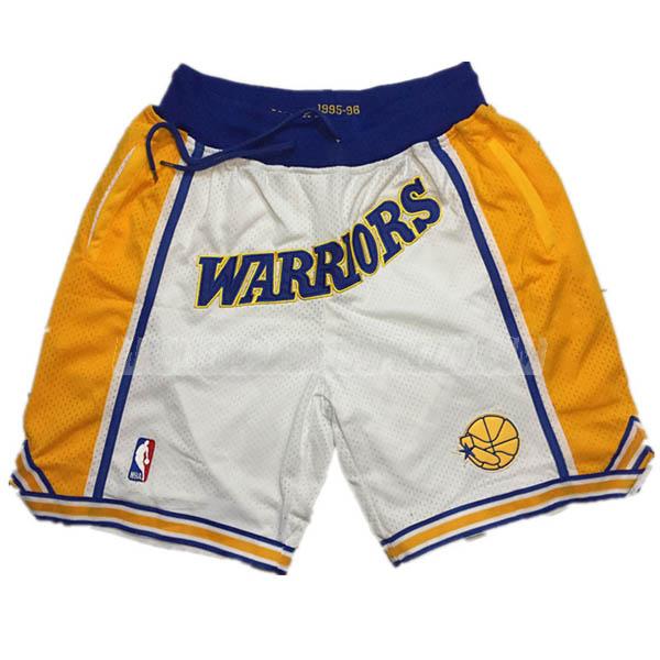 pantaloncini basket golden state warriors di just don classic edition bianco