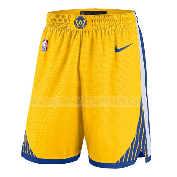 pantaloncini basket golden state warriors di statement edition 2022 giallo