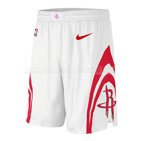 pantaloncini basket houston rockets di classic edition 2017 bianco