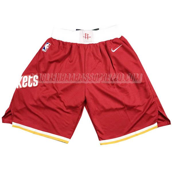 pantaloncini basket houston rockets di classic edition 2020 rosso